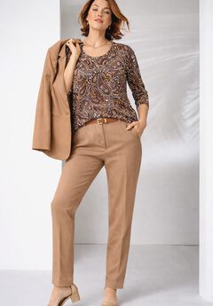 Plus Size Brown Shirts