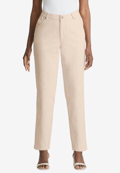 Classic Cotton Denim Straight-Leg Jean