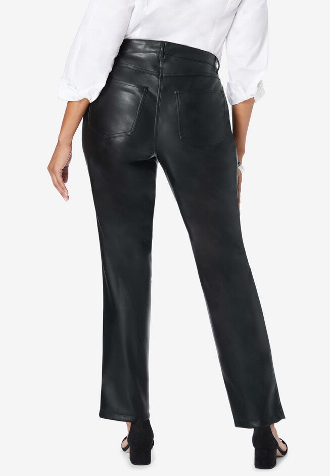 Faux Leather Trouser, , on-hover image number null