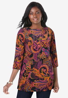 Long Sleeve Plus Size Blouses