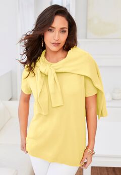 Fine Gauge Crewneck Knit Shell