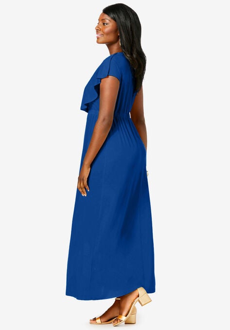 Ruffle Maxi Dress, , alternate image number null
