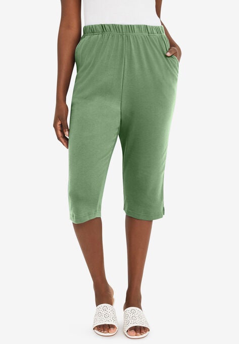 Soft Ease Capri, OLIVE DRAB, hi-res image number null