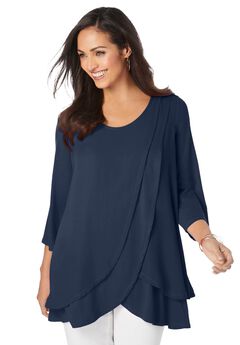 Double-Layer High-Low Tunic
