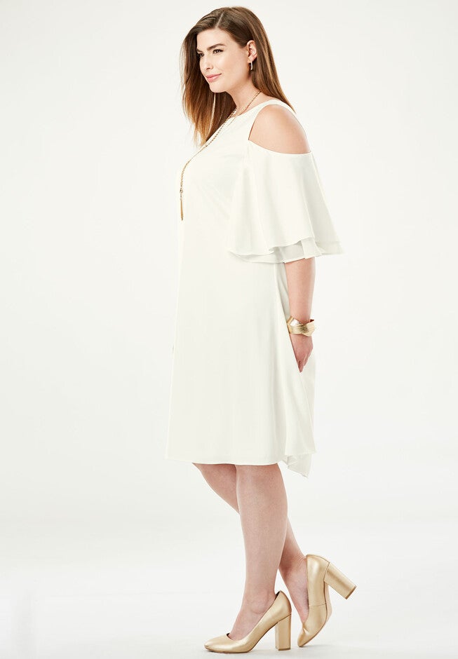 Cold Shoulder Dress, , alternate image number 2