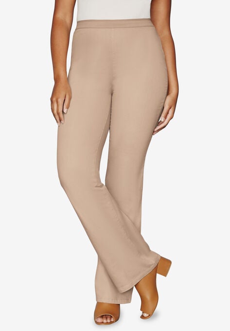 Bootcut Stretch Denim Jeggings, NEW KHAKI, hi-res image number null