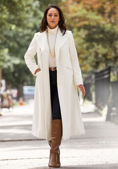 Full Length Wool Blend Coat