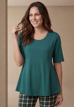 Scoop Neck Tunic Tops