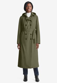 Double Breasted Long Trench Raincoat