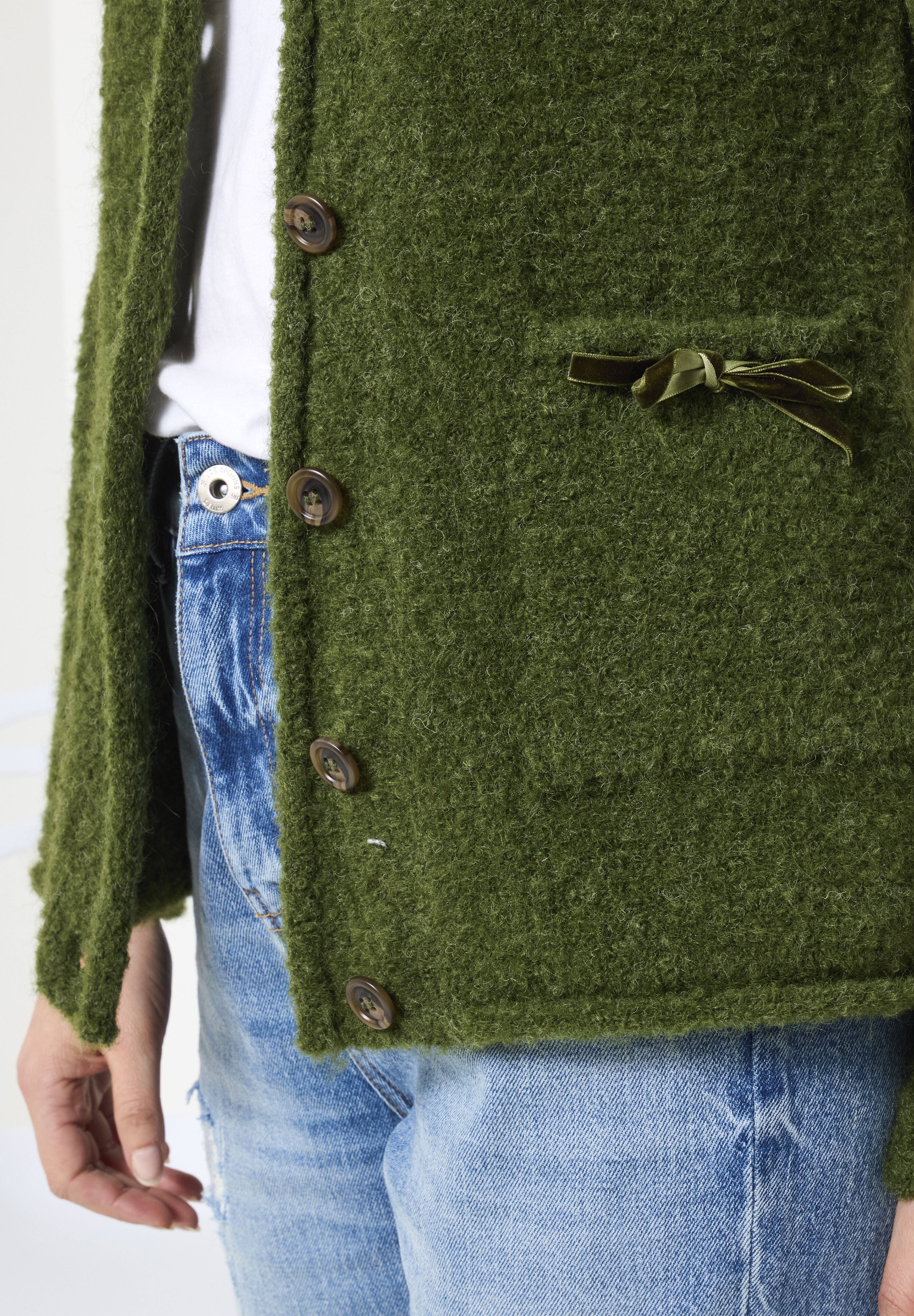 Hooded Sweater Jacket, MOSS, alternate image number 2