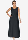 Crochet-Detailed Dress, BLACK, hi-res image number null