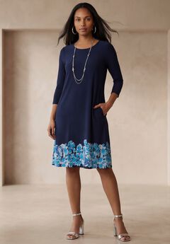Navy Blue Plus Size Maxi Dresses