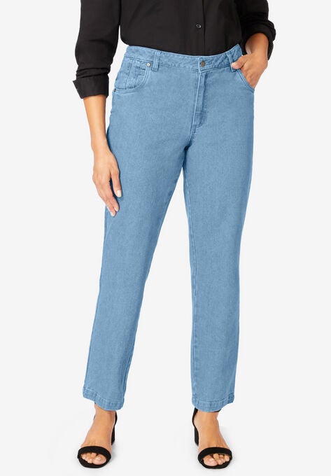 paspoort Wordt erger drijvend Classic Cotton Denim Straight Jeans | Catherines