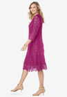 Lace Fit & Flare Dress, , alternate image number null