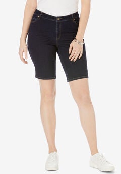 True Fit Stretch Denim Bermuda Short