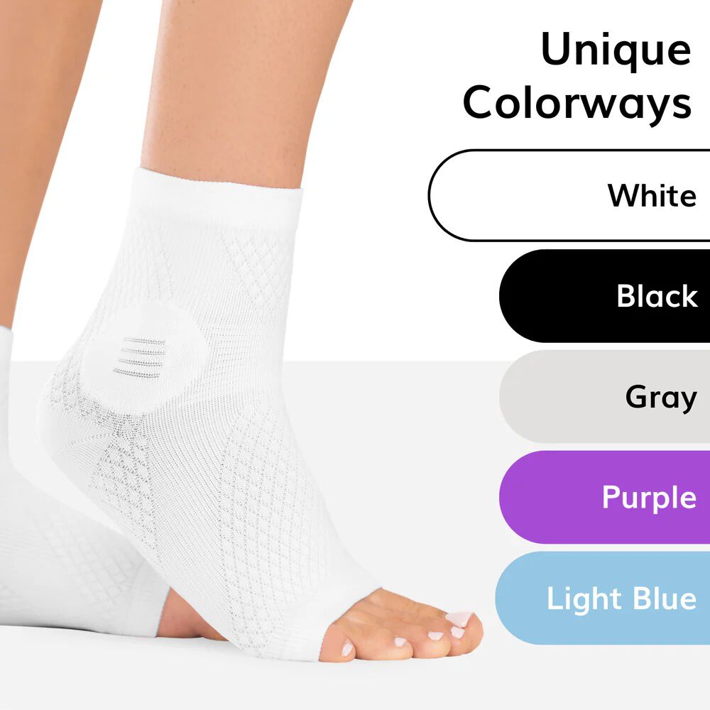 Neuropathy Socks, WHITE, alternate image number 2