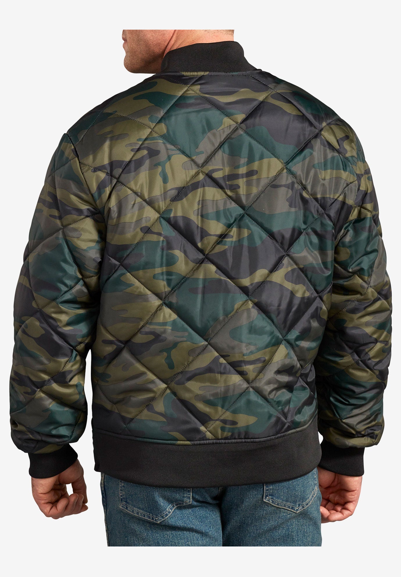 dickies quilted bomber jacket