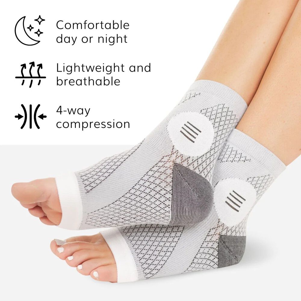 Neuropathy Socks, GRAY, alternate image number 2