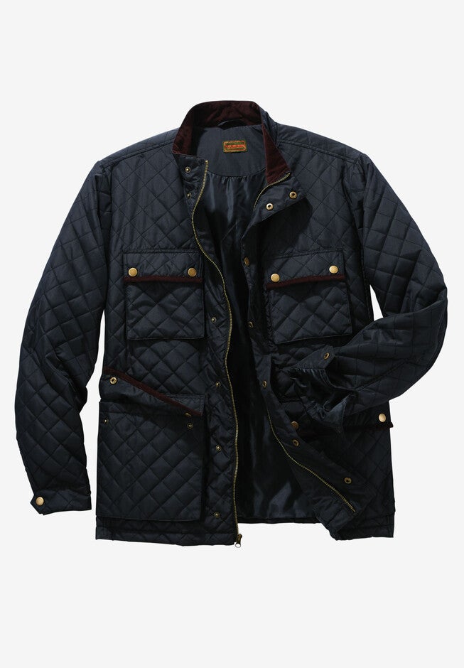 Quilted Jacket, BLACK, hi-res image number null