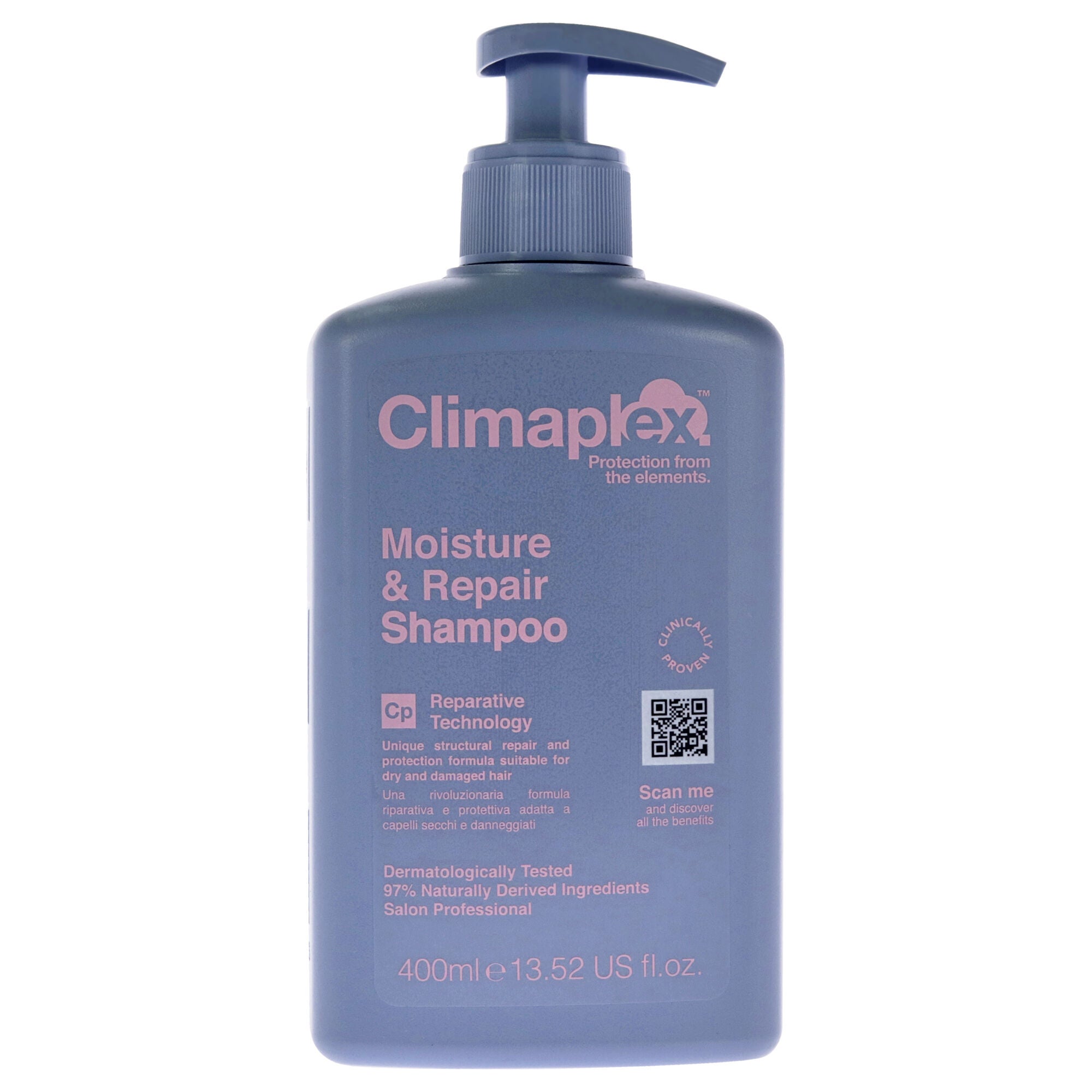 Moisture and Repair Shampoo by Climaplex for Unisex - 13.52 oz Shampoo, See Description, hi-res image number 0