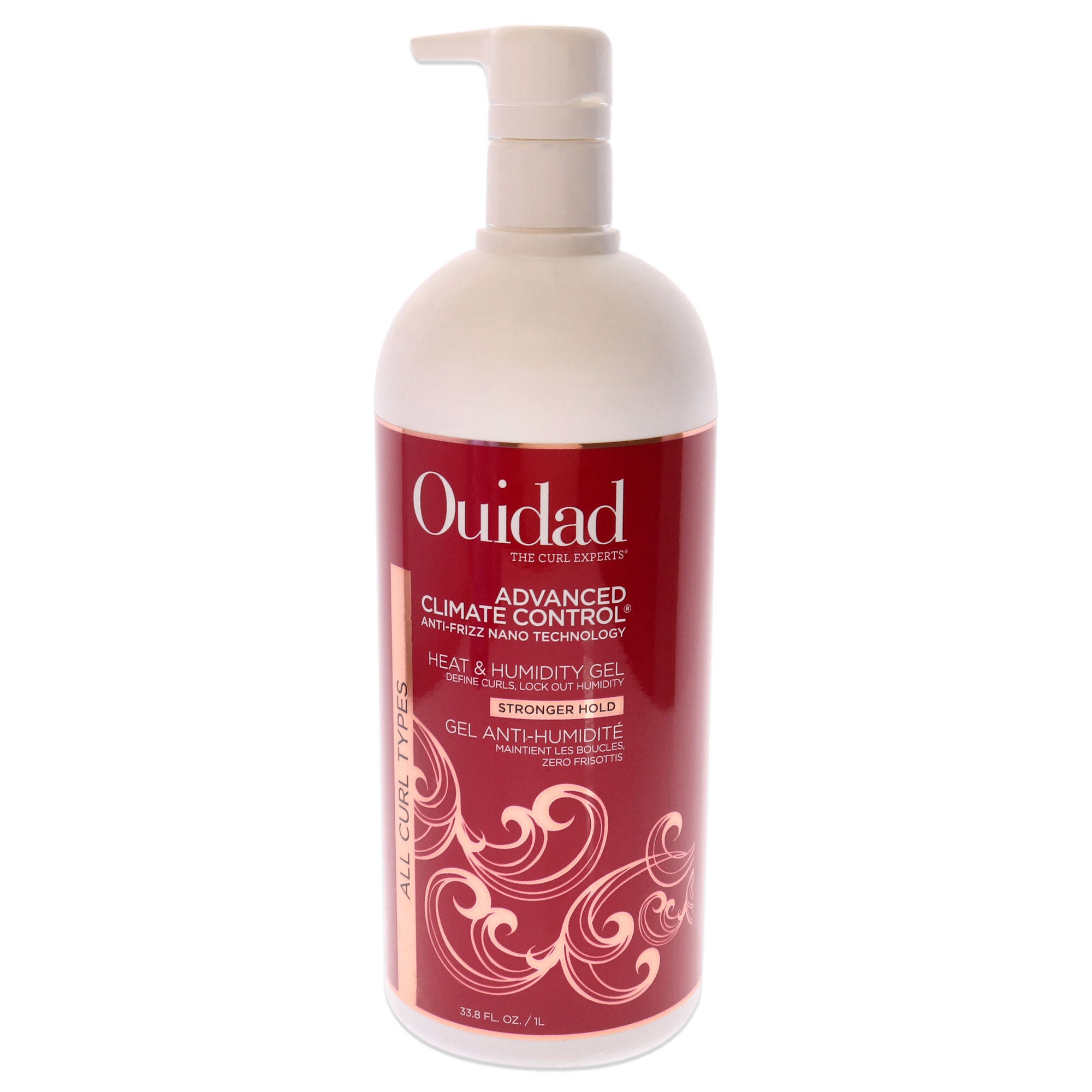 Advanced Climate Control Heat and Humidity Gel - Strong Hold by Ouidad for Unisex - 33.8 oz Gel, See Description, hi-res image number 0
