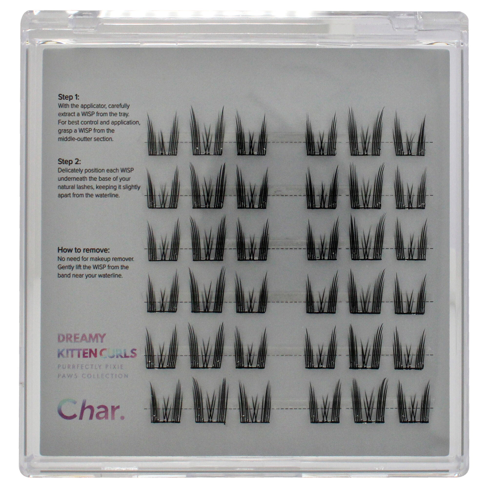 Eye Lashes - Dreamy Kitten Curls by Char Cosmetics for Women - 36 Pc Eyelashes, See Description, alternate image number 1