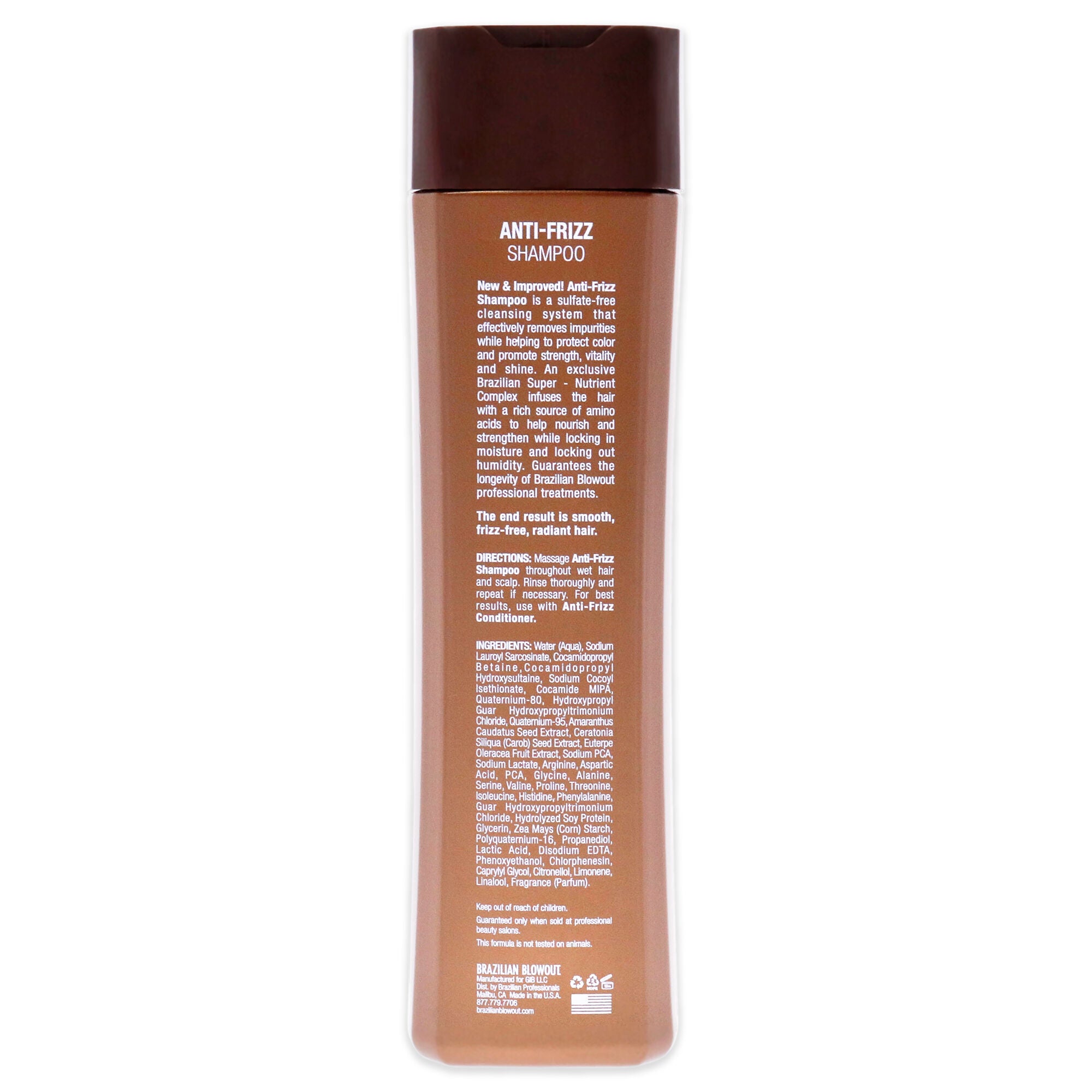 Anti Frizz Shampoo by Brazilian Blowout for Unisex - 12 oz Shampoo, See Description, alternate image number 1