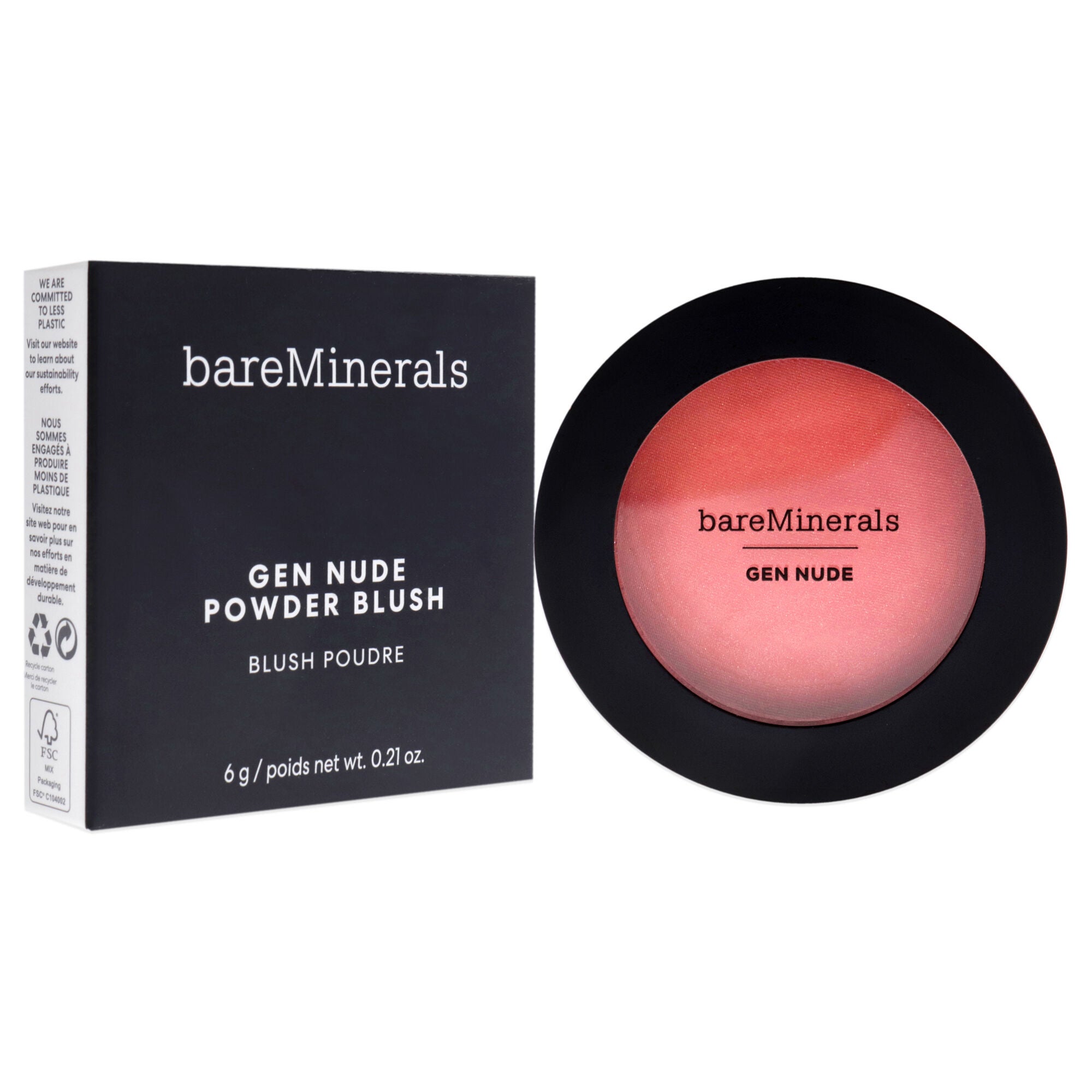 Gen Nude Powder Blush - Peachy Keen by bareMinerals for Women - 0.21 oz Blush, , alternate image number 7