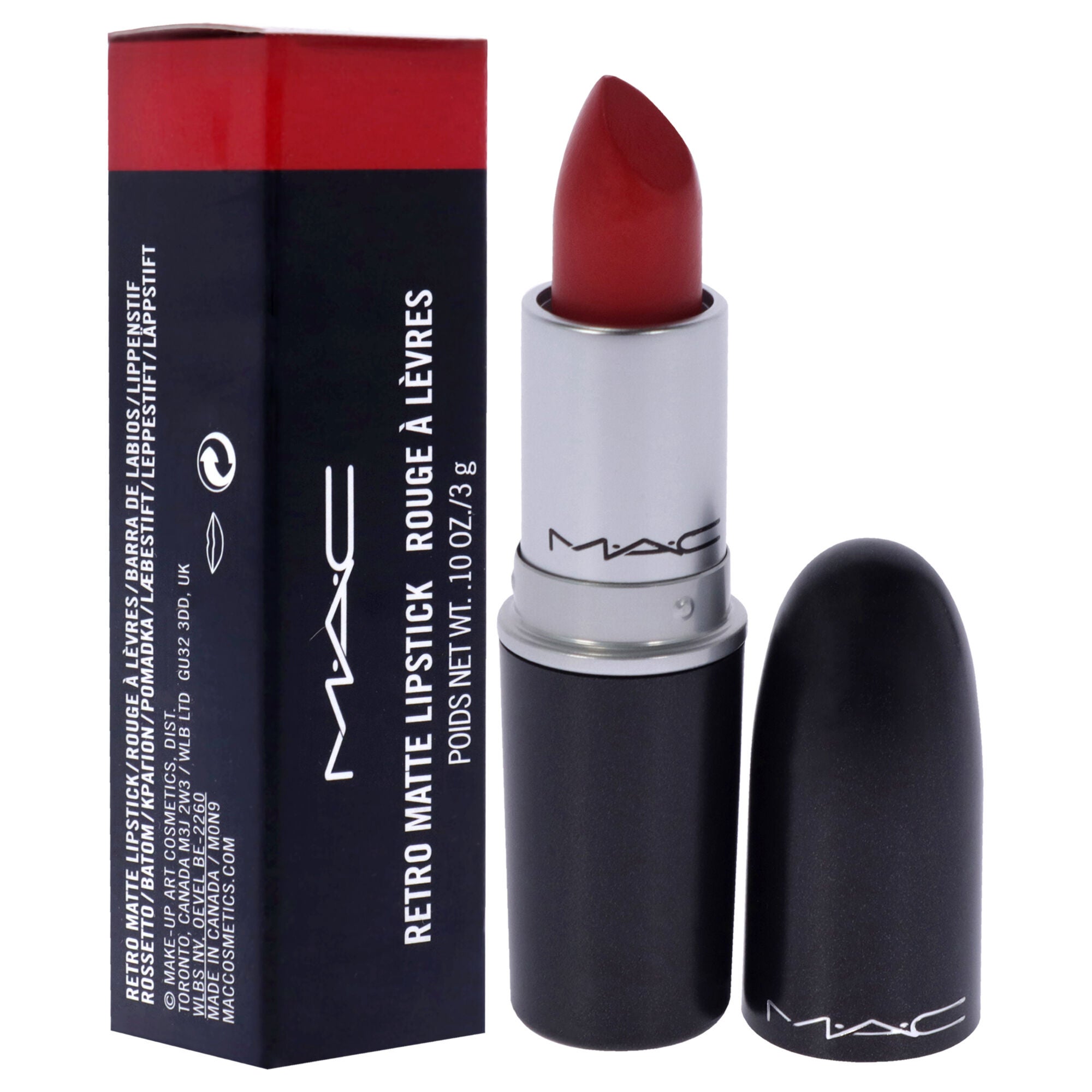 Retro Matte Lipstick - 702 Dangerous by MAC for Women - 0.1 oz Lipstick, See Description, alternate image number 1