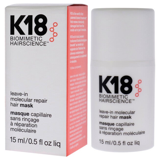 Leave-in Molecular Repair Hair Mask by K18 Hair for Women - 0.5 oz Masque, , alternate image number 7