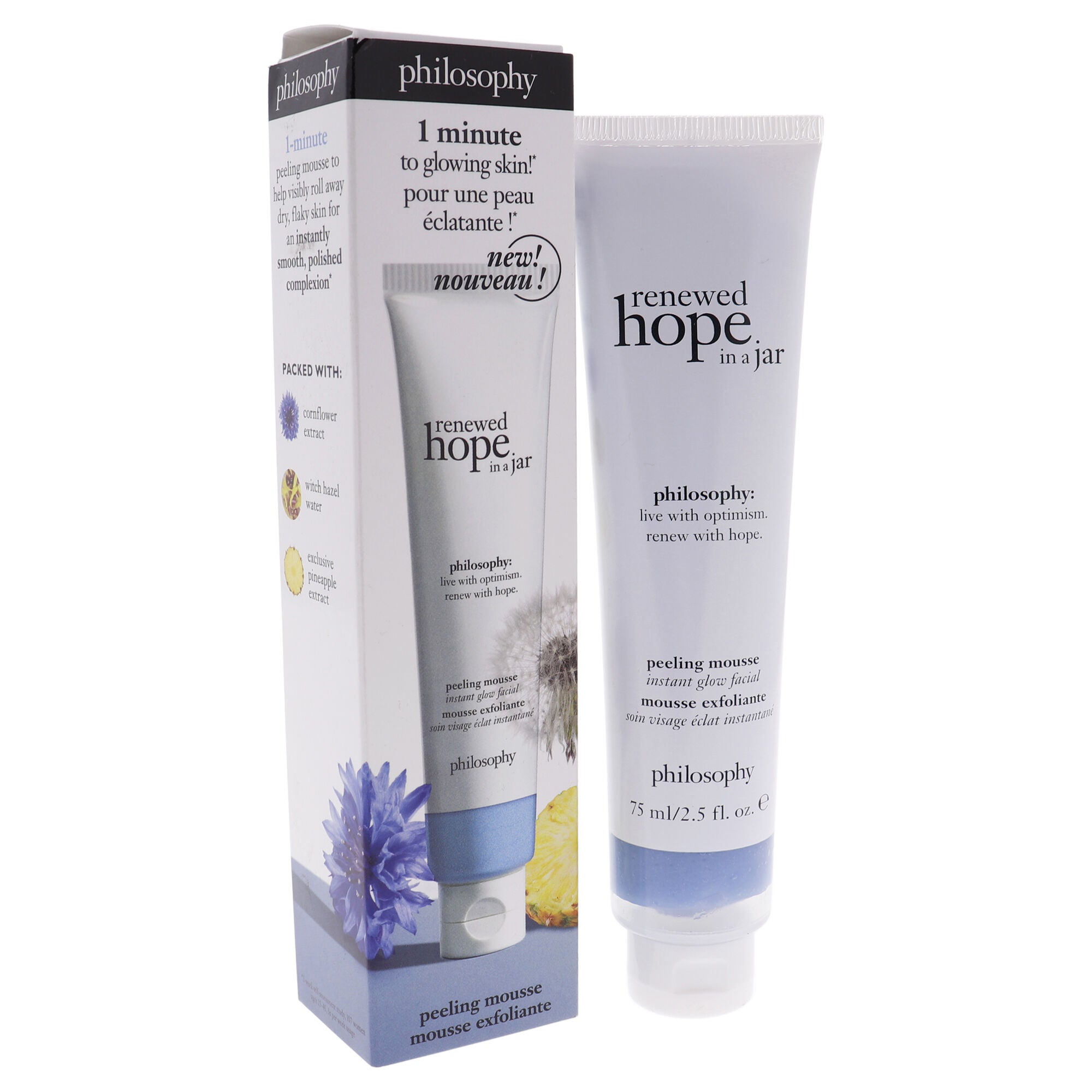 Renewed Hope In A Jar Peeling Mousse by Philosophy for Women - 2.5 oz Exfoliator, See Description, alternate image number 2