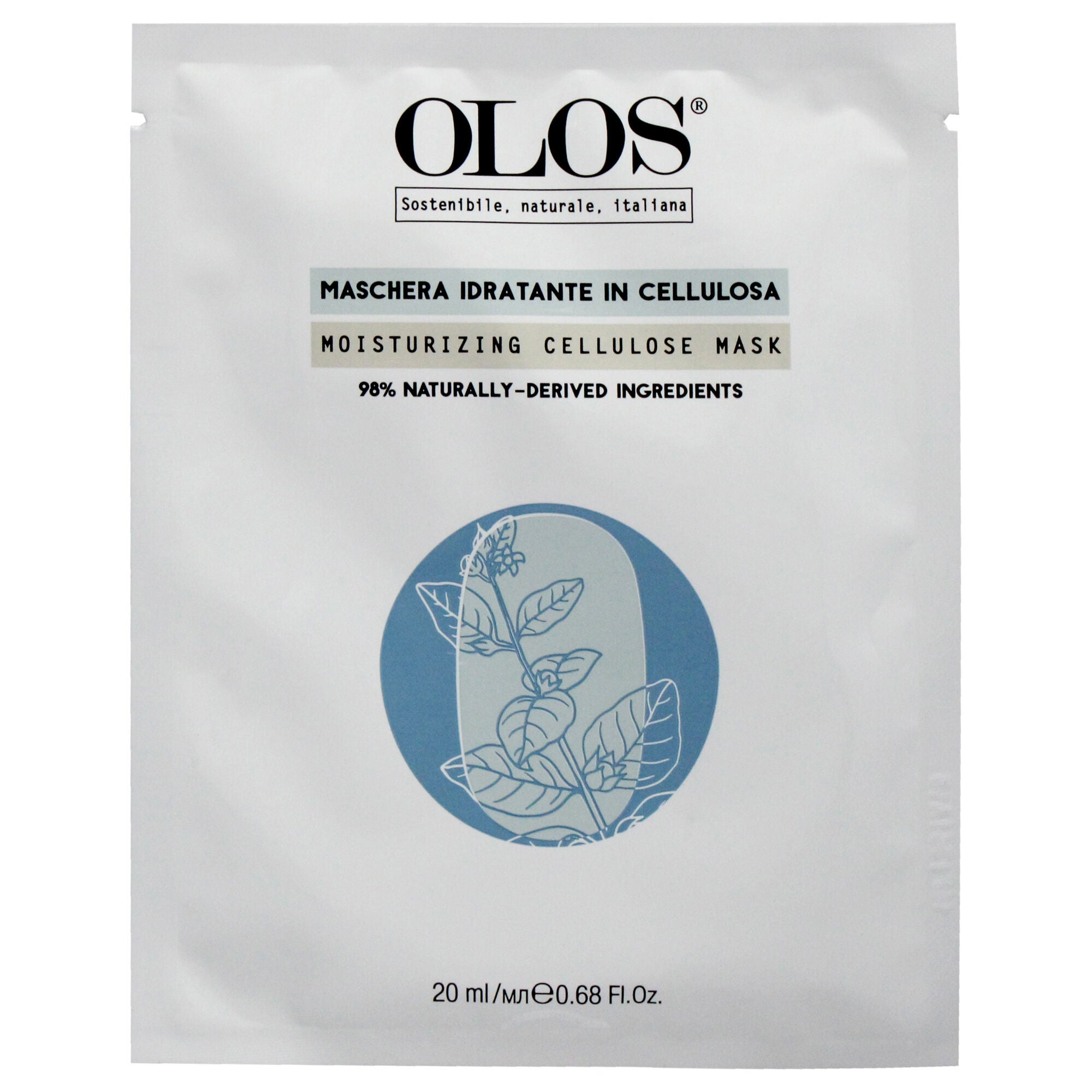 Moisturizing Cellulose Mask by Olos for Unisex - 0.68 oz Mask, See Description, hi-res image number 0