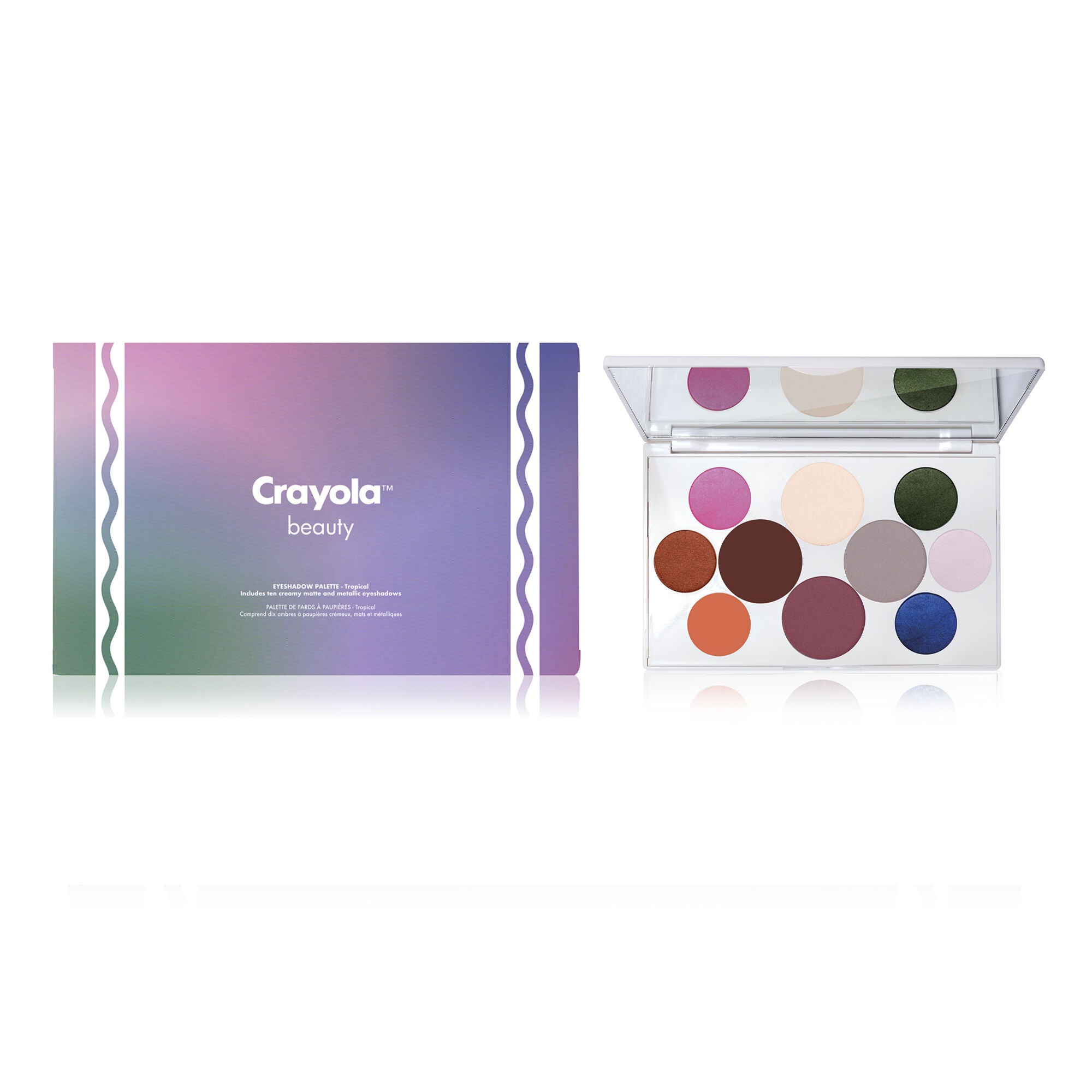 Crayola Eyeshadow Palette - Tropical by Crayola for Women - 0.63 oz Eye Shadow, See Description, hi-res image number 0