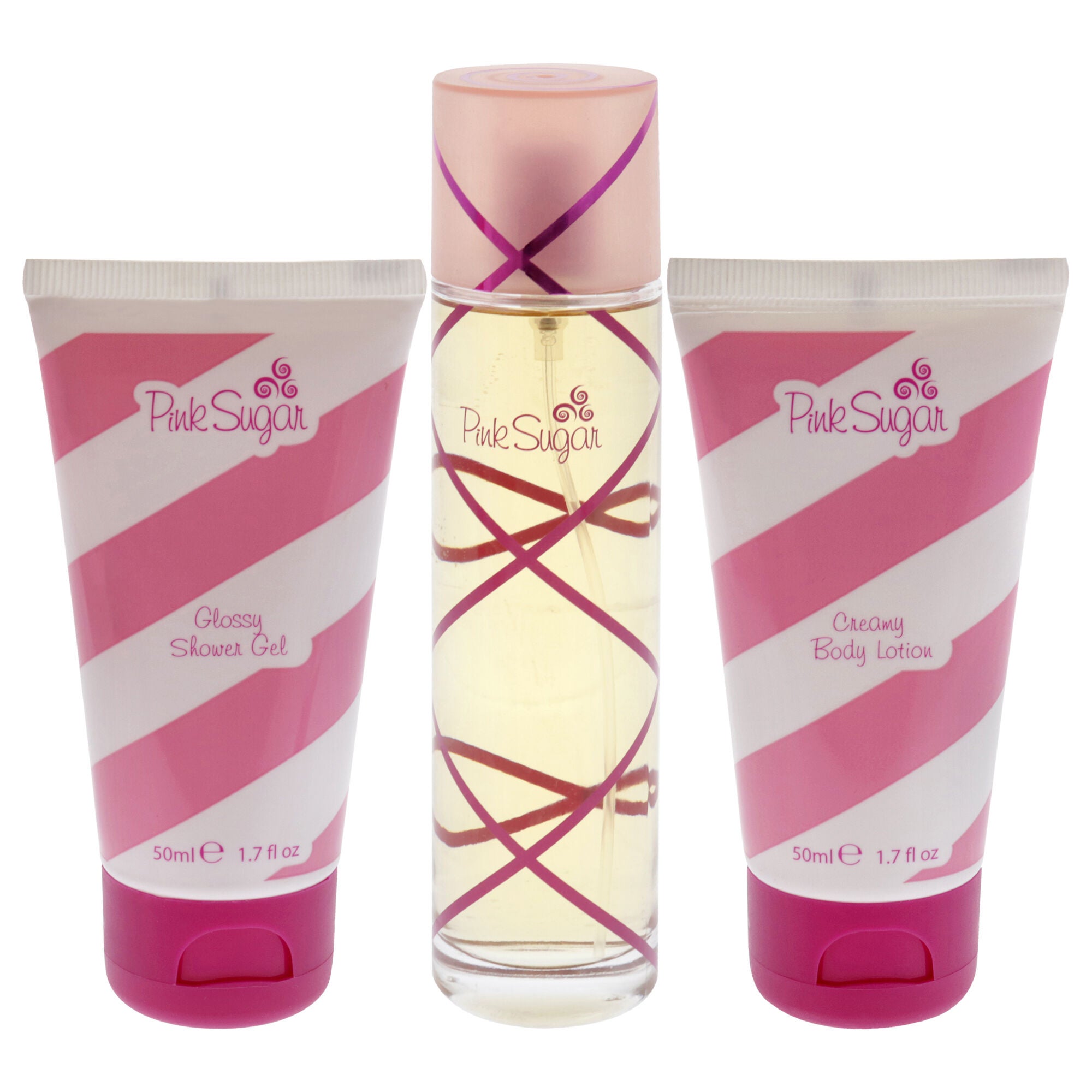 Pink Sugar Candy Magic by Aquolina for Women - 3 Pc Gift Set 3.4oz EDT Spray, 1.7oz Glossy Shower Gel, 1.7oz Creamy Body Lotion, See Description, alternate image number 4