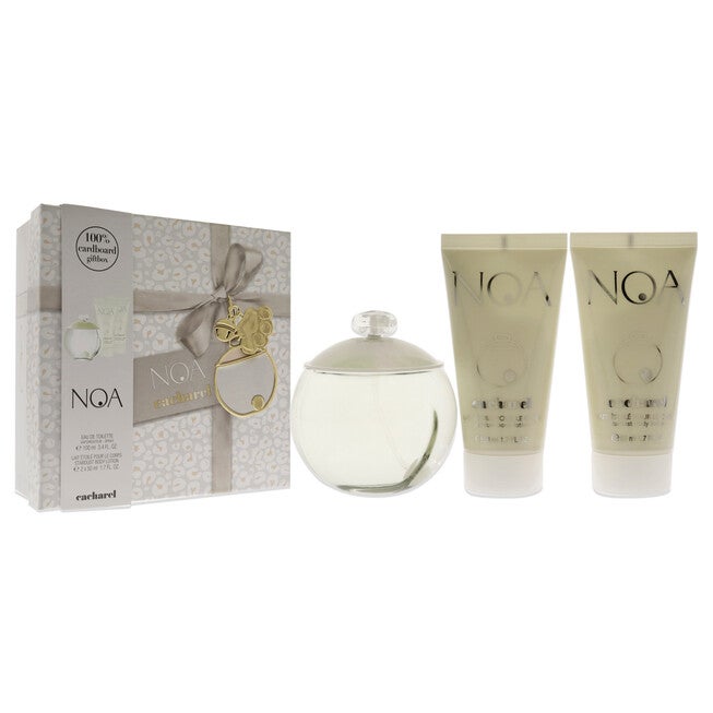Noa by Cacharel for Women - 3 Pc Gift Set 3.4oz EDT Spray, 2 x 1.7oz Perfumed Stardust Body Lotion, NA, alternate image number null