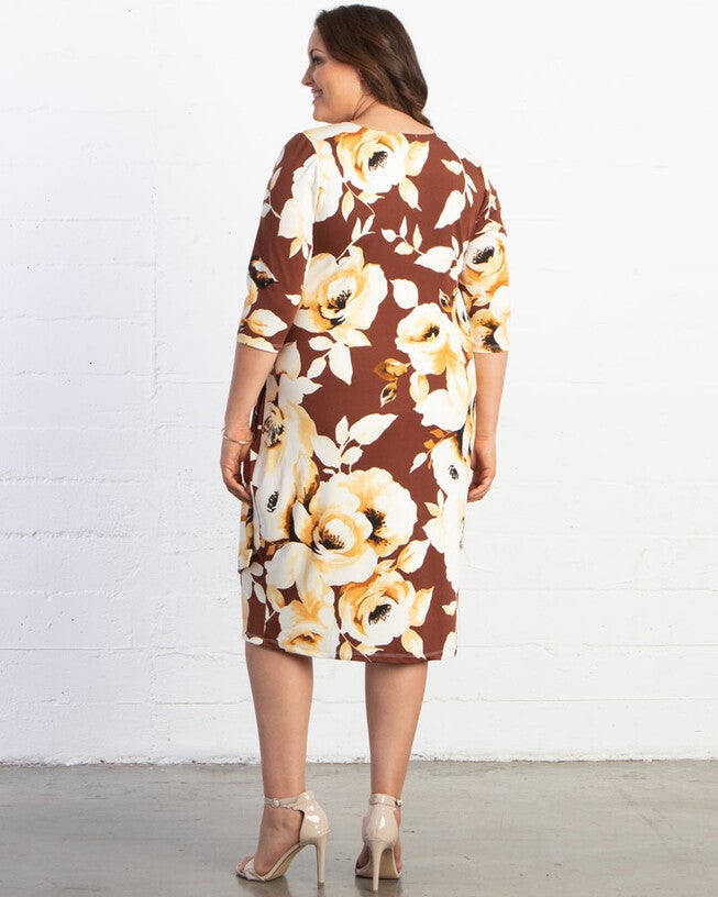 Ciara Cinch Dress, Vintage Floral Motif, alternate image number null