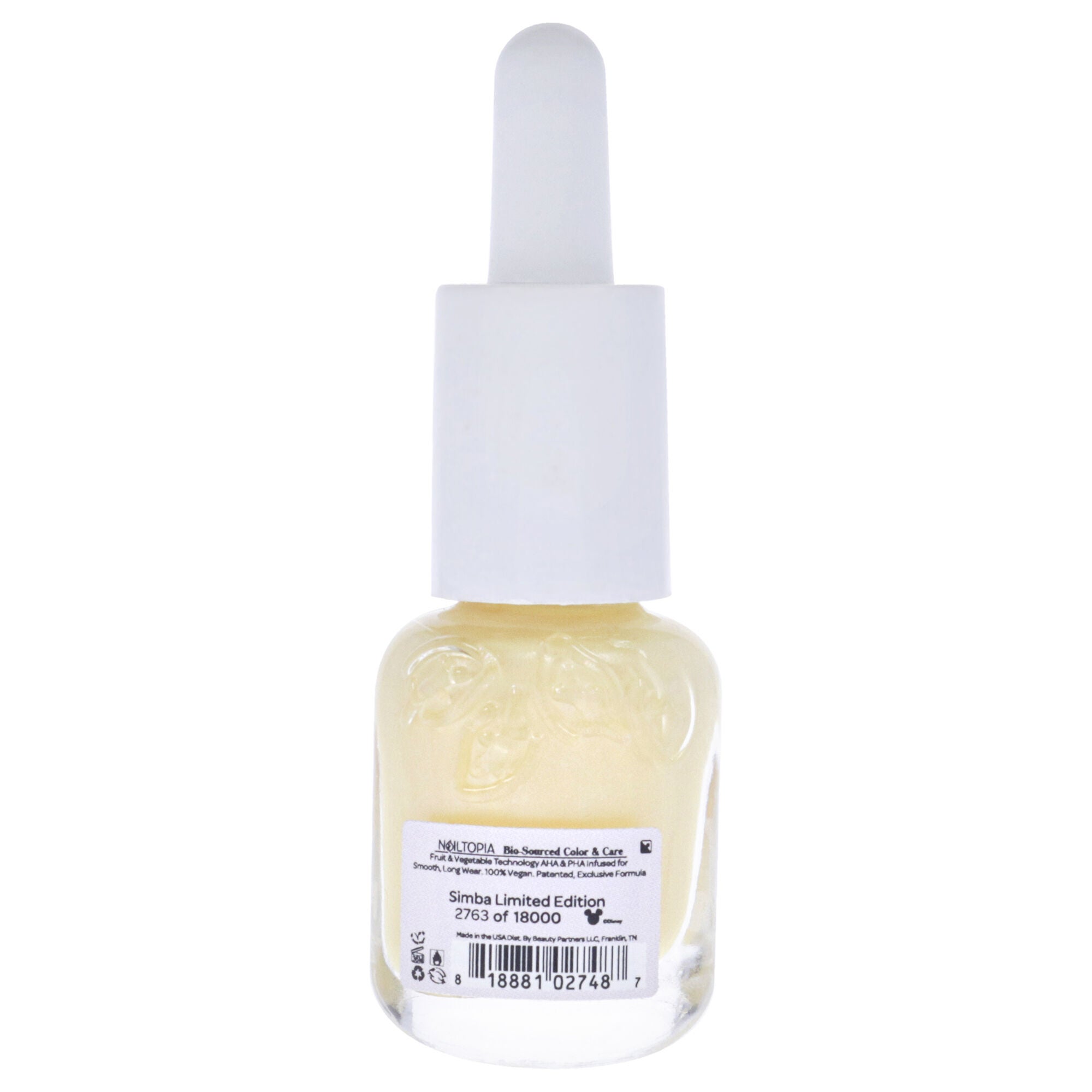 Bio-Sourced Chip Free Nail Lacquer Disney Collection Simba - Yellow Metallic by Nailtopia for Women - 0.169 oz Nail Polish, See Description, alternate image number 1