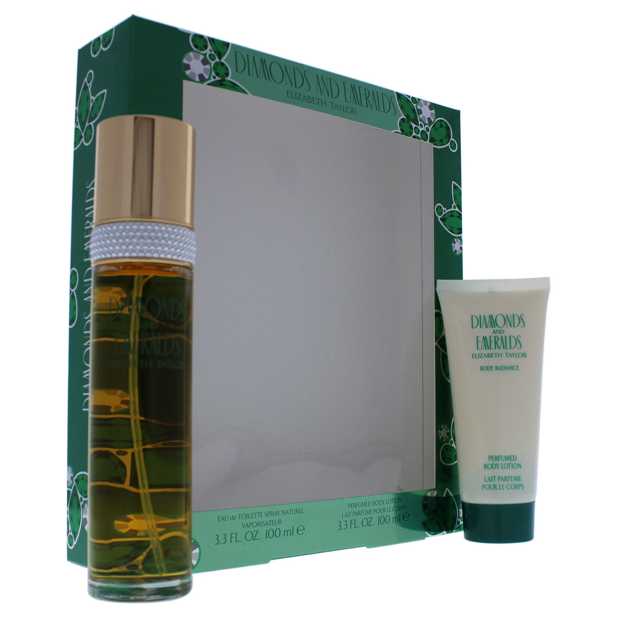 Diamonds and Emeralds by Elizabeth Taylor for Women - 2 pc Gift Set 3.4 oz EDT Spray and 3.4 oz Body Lotion, , alternate image number 7