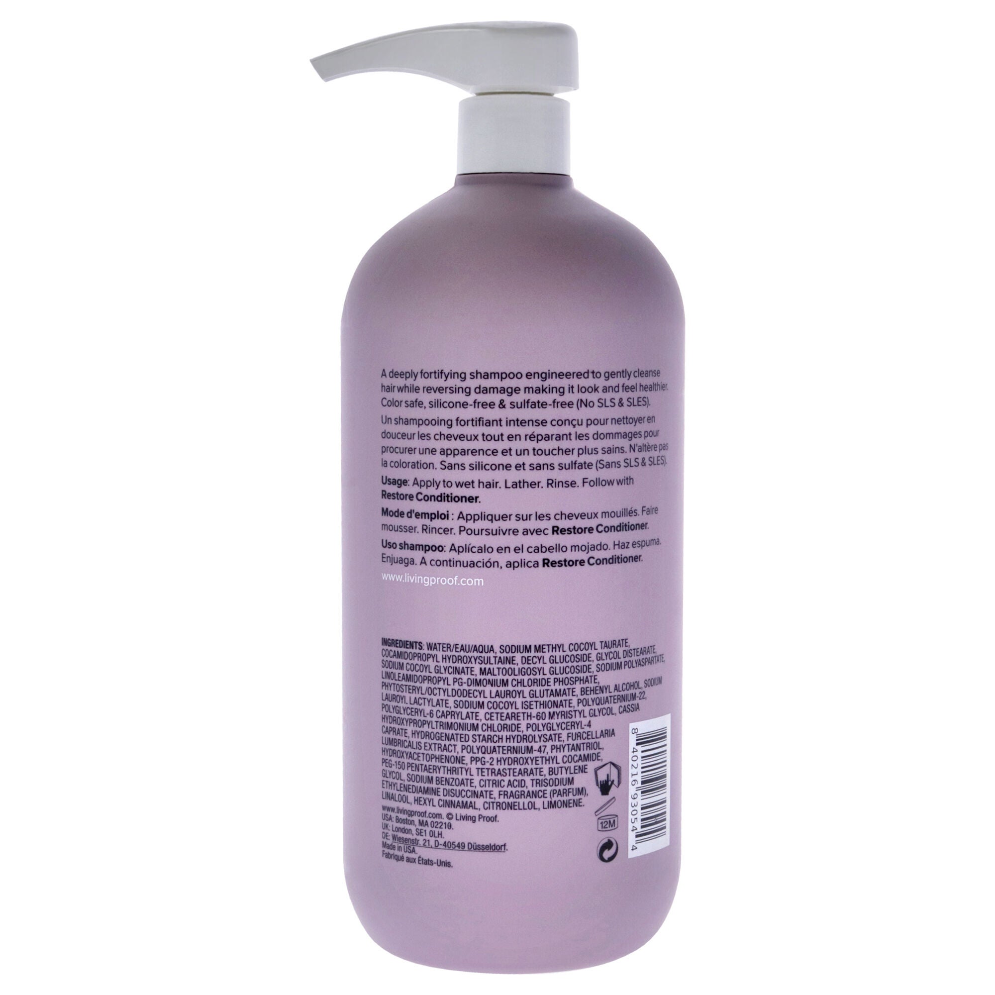 Restore Shampoo by Living Proof for Unisex - 24 oz Shampoo, , alternate image number 4
