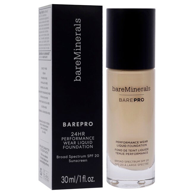 Barepro Performance Wear Liquid Foundation SPF 20 - 07 Warm Light by bareMinerals for Women - 1 oz Foundation, NA, alternate image number null