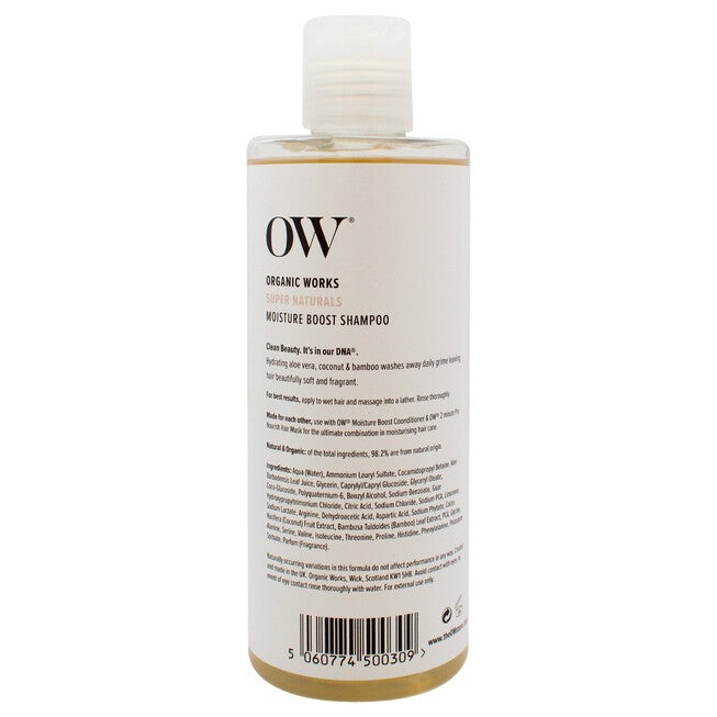 Super Naturals Moisture Boost Shampoo by Organic Works for Unisex - 10.14 oz Shampoo, NA, alternate image number null