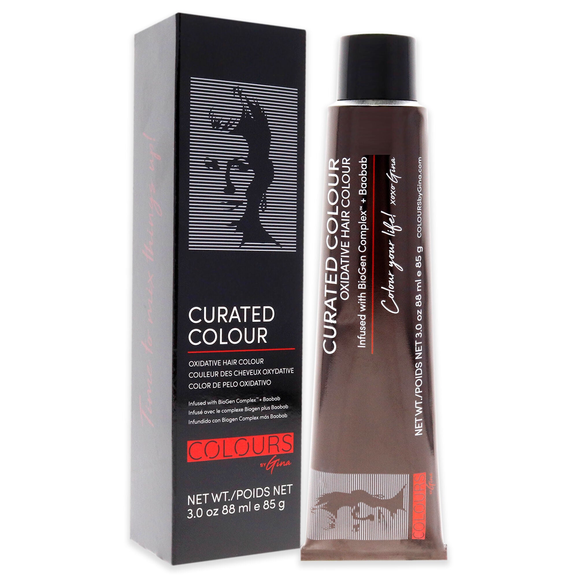 Curated Colour - 5.35-5GM Light Golden Mahogany by Colours By Gina for Unisex - 3 oz Hair Color, See Description, alternate image number 2