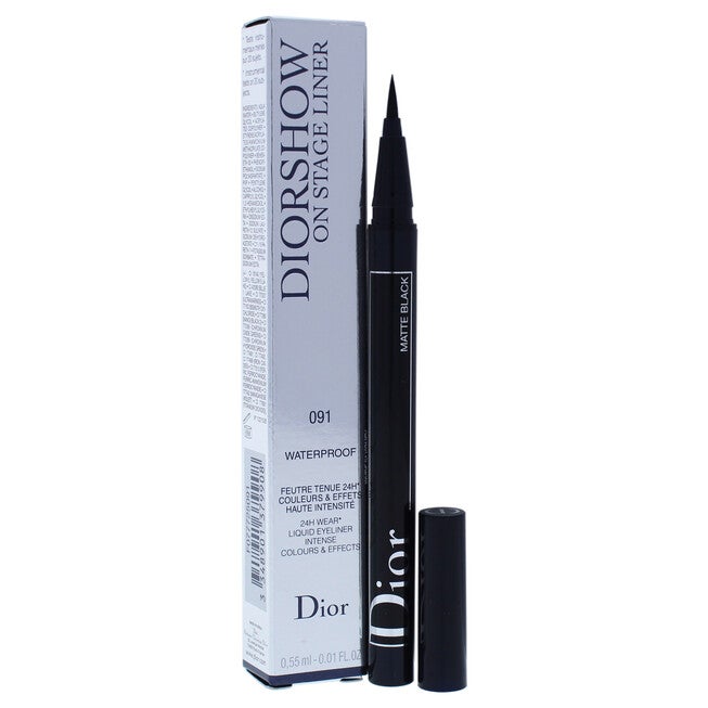 Diorshow On Stage Liquid Eyeliner Waterproof - 091 Matte Black by Christian Dior for Women - 0.01 oz Eyeliner, , alternate image number null