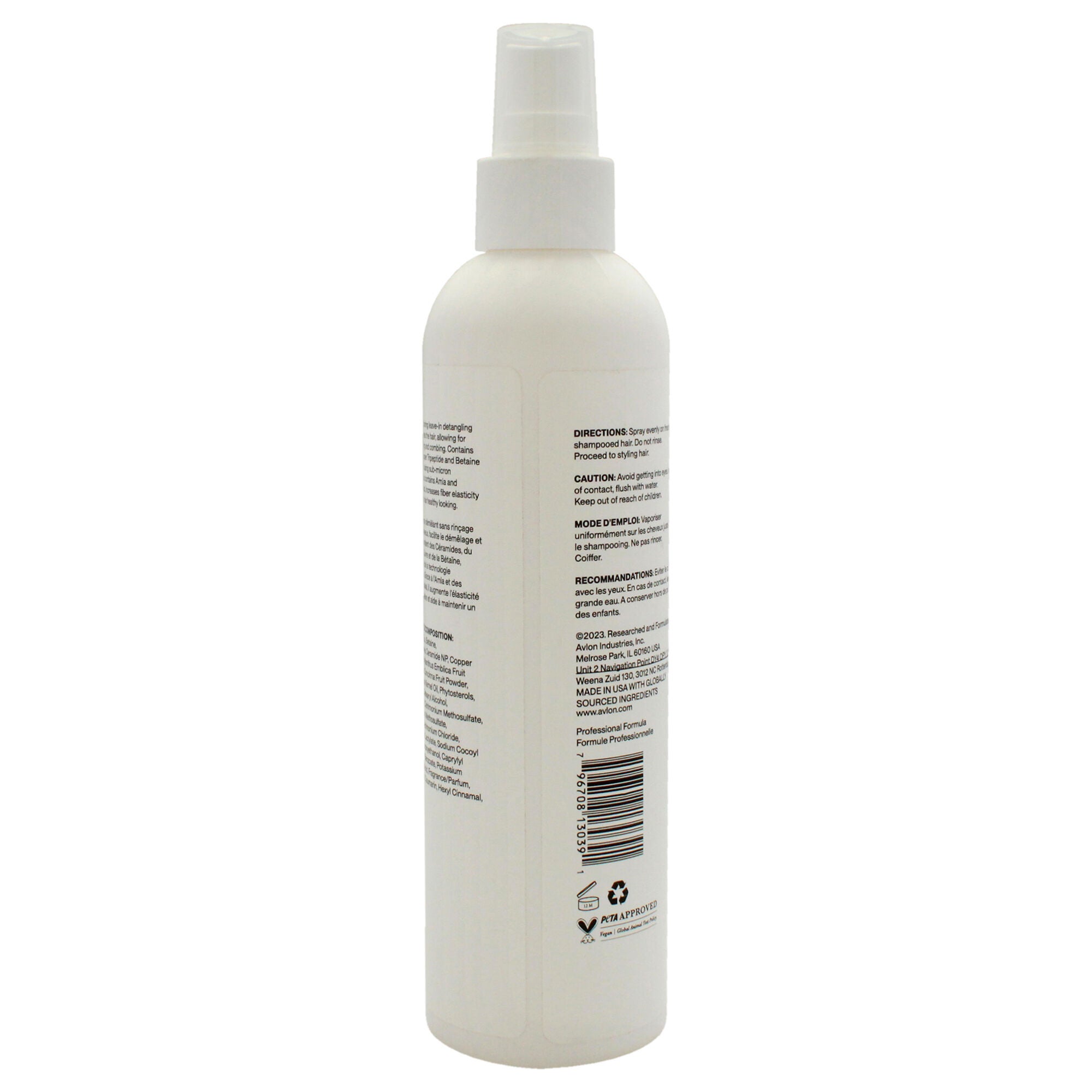 Affirm Moistur Right Leave-in Detangler by Avlon for Unisex - 8 oz Detangler, See Description, alternate image number 2