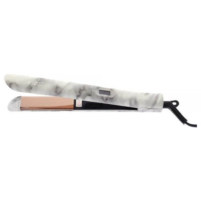 Digital Hair Straightener - Grey Marble by Aria Beauty for Women - 1 Inch Flat Iron, See Description, alternate image number 4