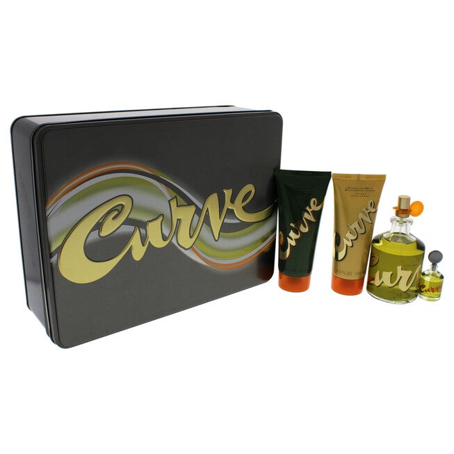 Curve by Liz Claiborne for Men - 4 Pc Gift Set 4.2oz EDC Spray, 0.25oz EDC Splash, 3.4oz After Shave Balm, 3.4oz Shower Gel, , alternate image number null