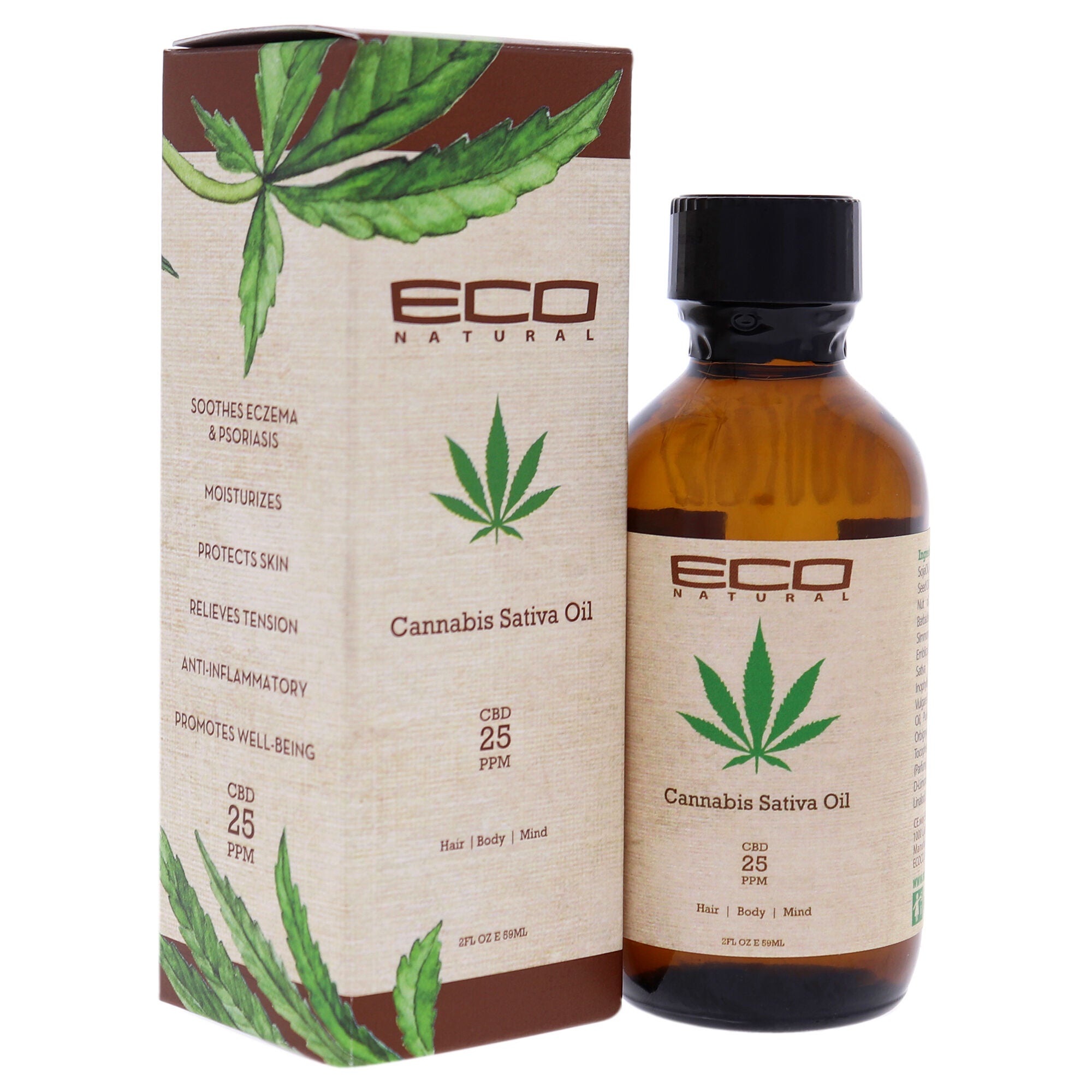 Eco Styler Cannabis Sativa Oil by Ecoco for Unisex - 2 oz Oil, See Description, alternate image number 1