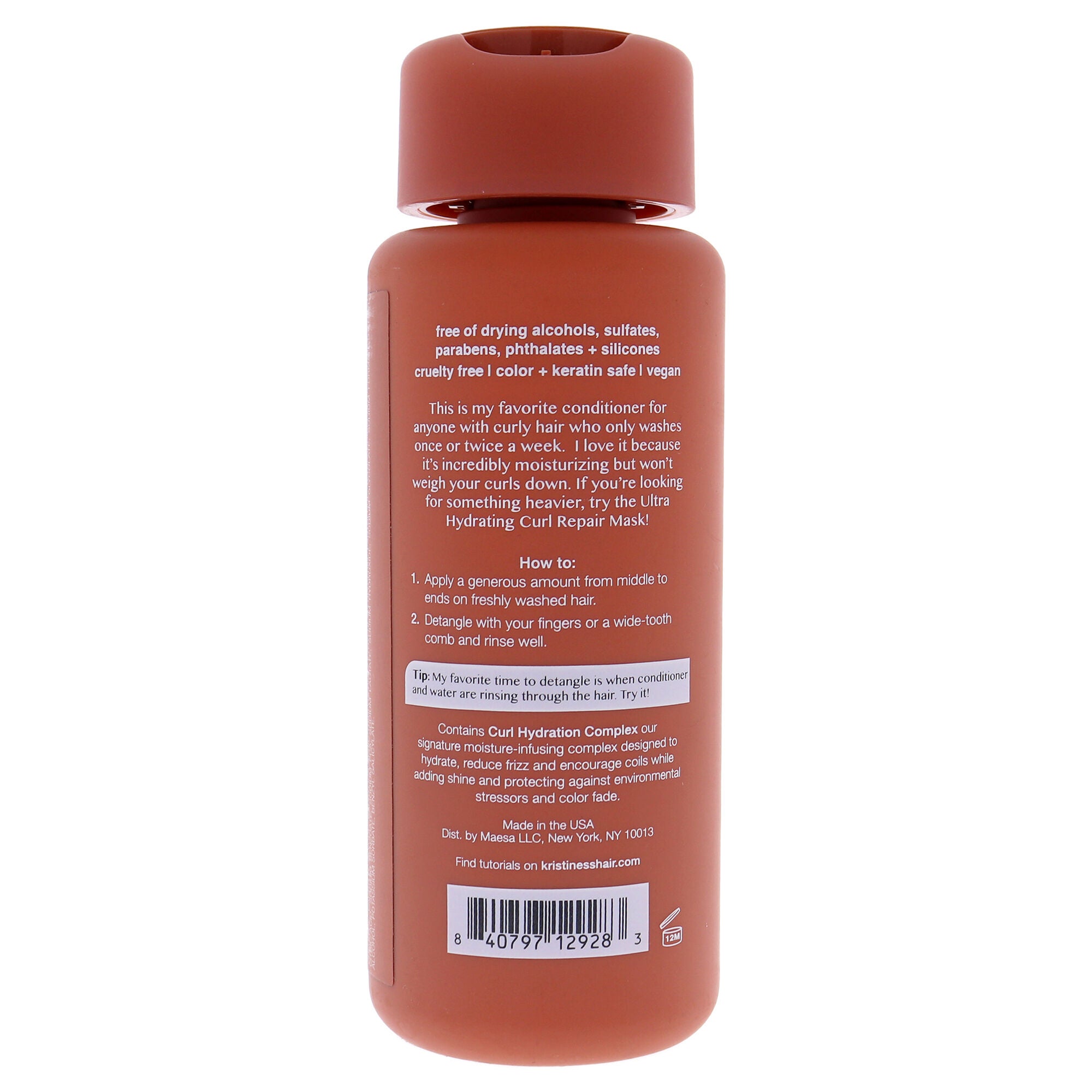 Moisture Rich Curl Conditioner by Kristin Ess for Unisex - 10 oz Conditioner, See Description, alternate image number 2