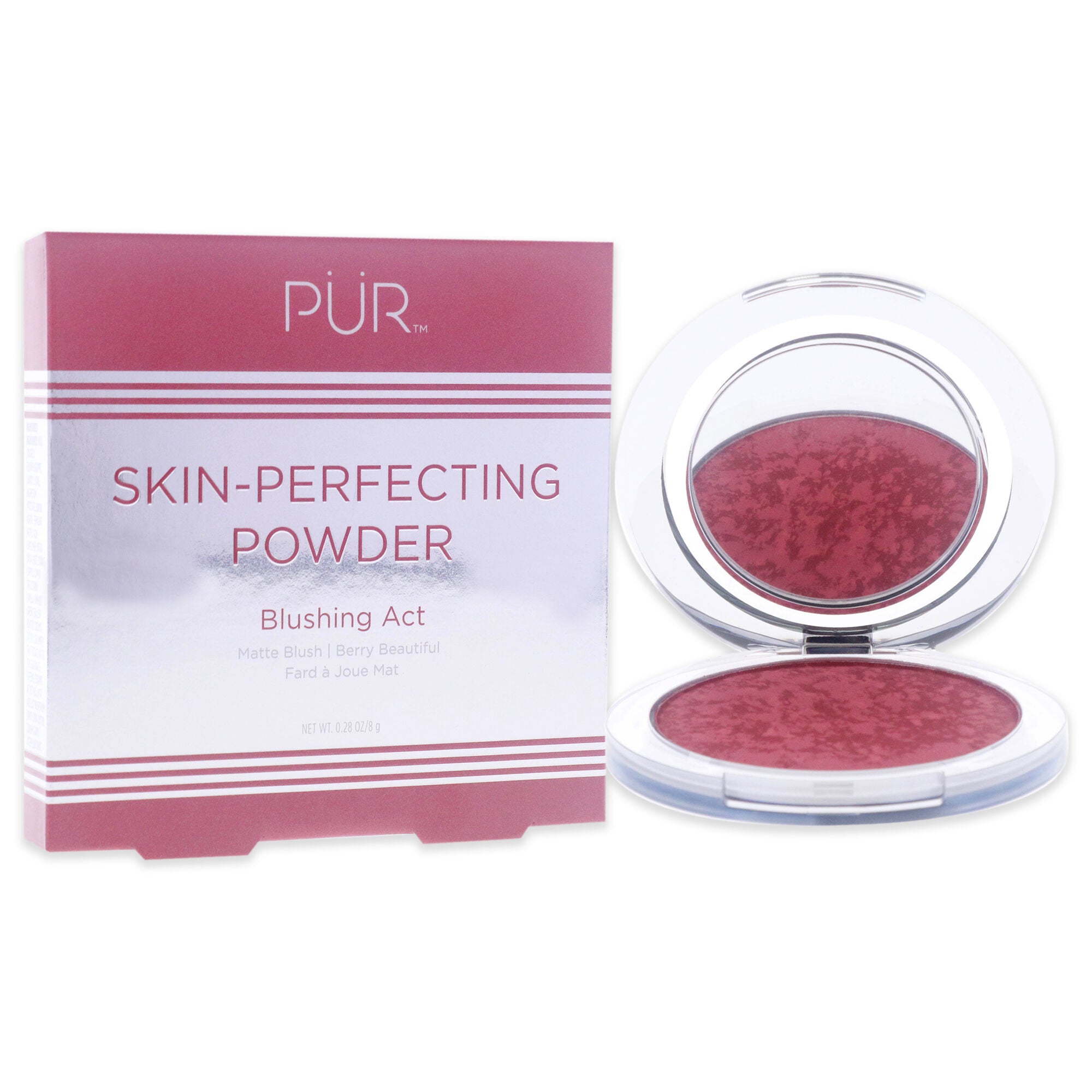 Blushing Act Skin Perfecting Powder - Berry Beautiful by Pur Cosmetics for Women - 0.28 oz Powder, See Description, alternate image number 2