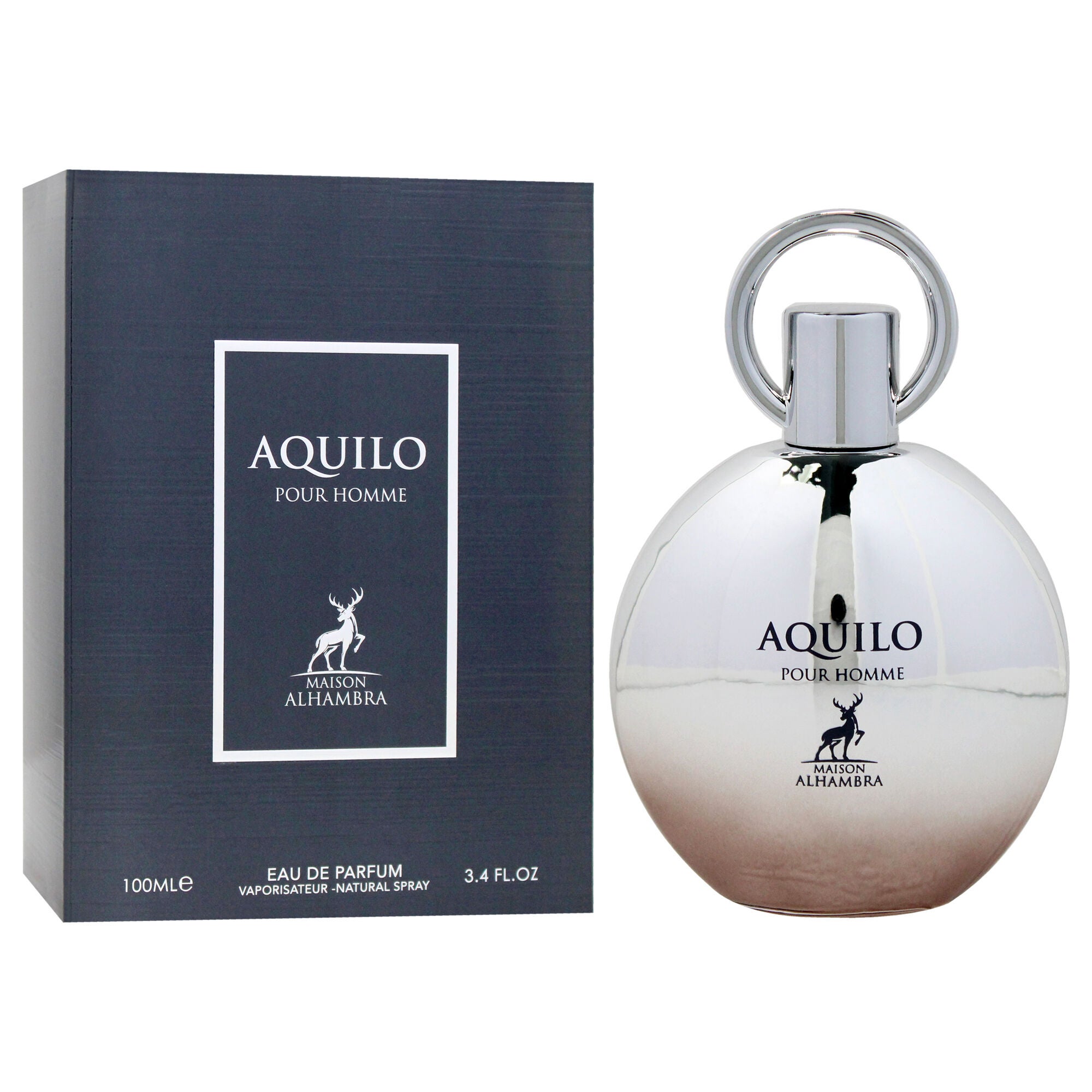 Aquilio by Maison Alhambra for Men - 3.4 oz EDP Spray, Clear, alternate image number 2